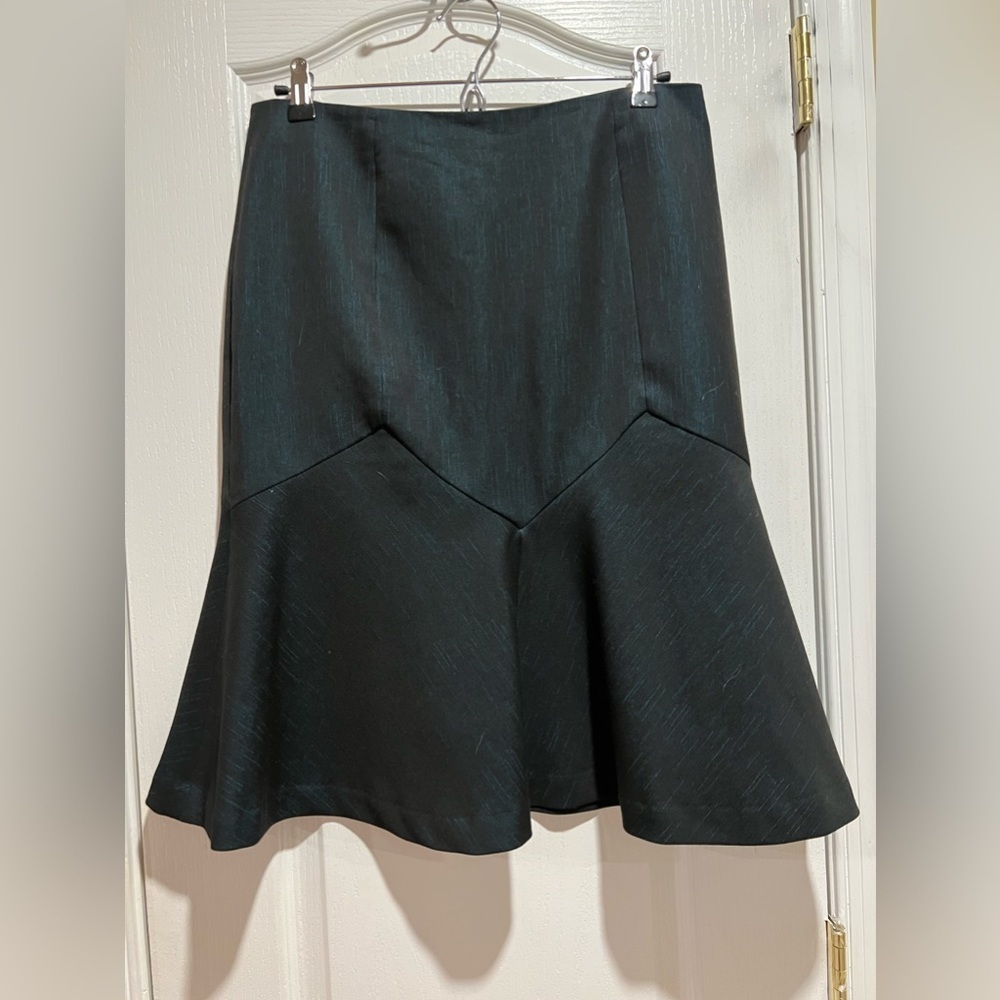 Alfani a-line black and blue 10 petite skirt